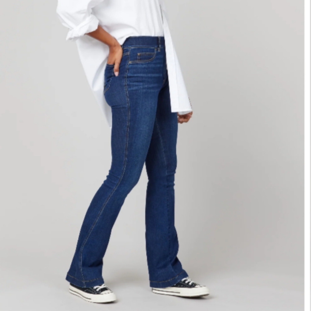 Spanx Flare Jeans, S/P Midnight Blue - Picture 3 of 4